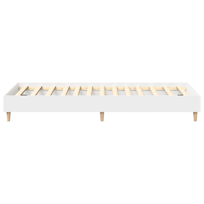 Giroletto senza Materasso-Struttura Letto Bianco 90x190 cm in Legno Multistrato