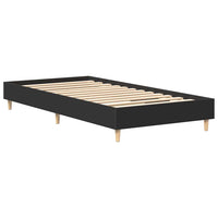 vidaXL Giroletto senza Materasso Nero 90x190 cm in Legno Multistrato