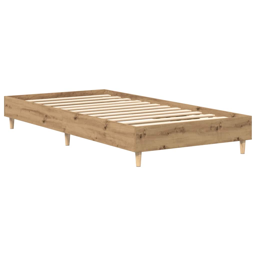 Giroletto senza Materasso-Struttura Letto Rovere Artigianale 90x190 cm