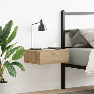 vidaXL Comodino Pensile Rovere Artigianale 40x32x15 cm in Truciolato