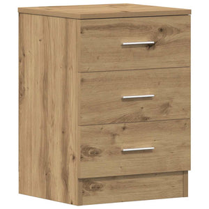 Comodini 2 pz-Set di 2 Tavolino da notte Rovere Artigianale 38x35x55 cm Legno Multistrato