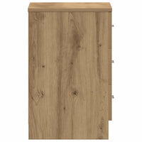 Comodini 2 pz-Set di 2 Tavolino da notte Rovere Artigianale 38x35x55 cm Legno Multistrato
