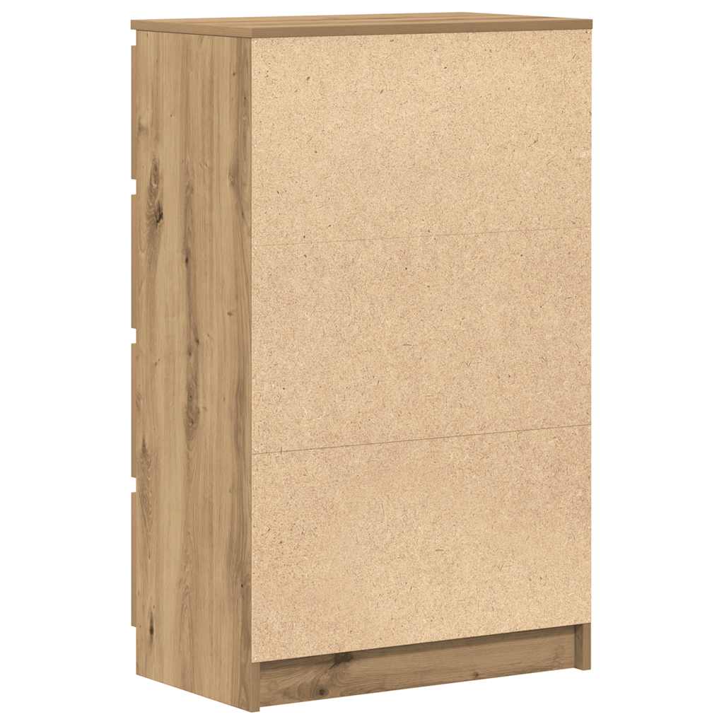 vidaXL Credenza Rovere Artigianale 60x35x98,5 cm in Legno Multistrato