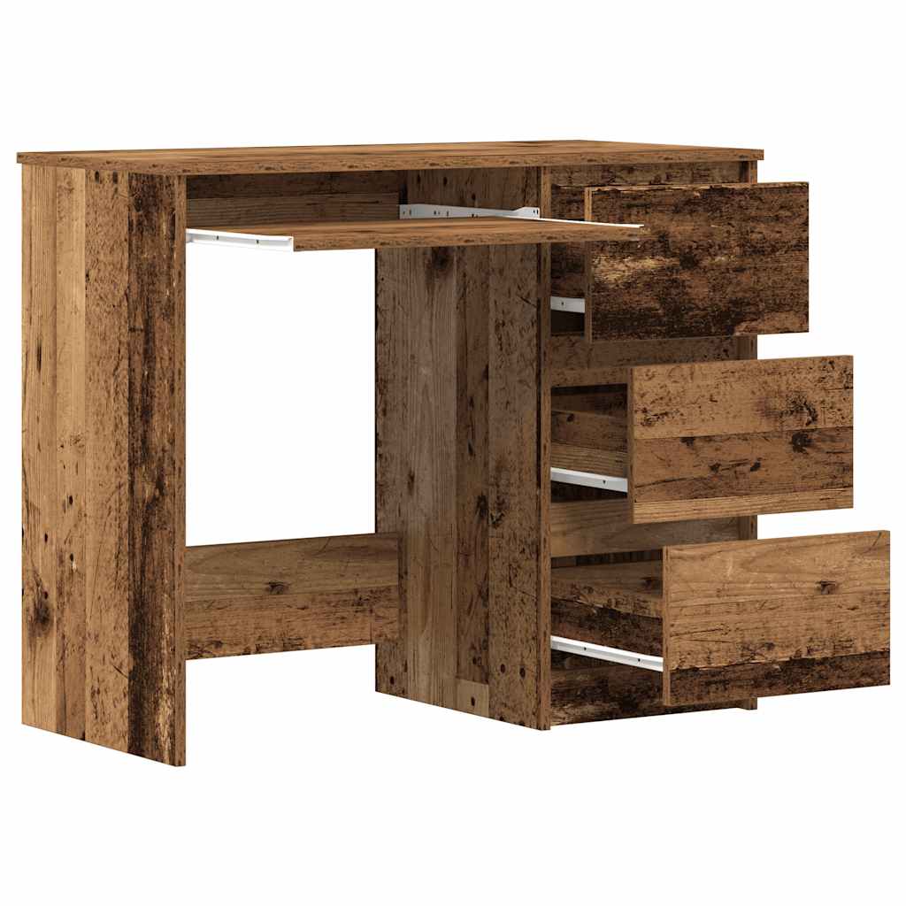 vidaXL Scrivania Legno Antico 90x45x76 cm in Legno Multistrato