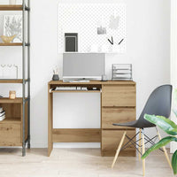 Scrivania Rovere Artigianale 90x45x76 cm in Legno Multistrato 861143