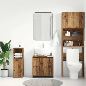 Mobile Lavabo Bagno Legno Antico 60x33x60 cm Legno Multistrato 861145