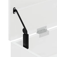 vidaXL Panca Porta Scarpe Bianco Lucido 102x30,5x45 cm Truciolato