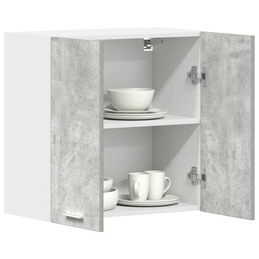 Pensile da Cucina Grigio Cemento 60x31x60 cm Legno Multistrato 861228
