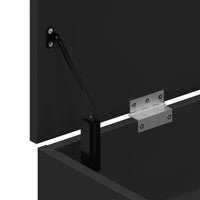 Panca Porta Scarpe Nera 102x30,5x45 cm in Legno Multistrato