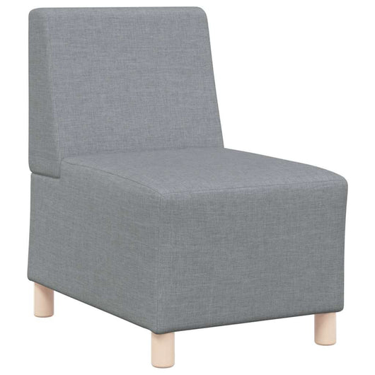 Divano componibile senza braccioli-Sofa Modulare-Divanetto grigio chiaro 55 cm in tessuto