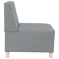 Divano componibile senza braccioli-Sofa Modulare-Divanetto grigio chiaro 55 cm in tessuto