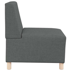 Divano componibile senza braccioli-Sofa Modulare-Divanetto grigio scuro 55 cm in tessuto