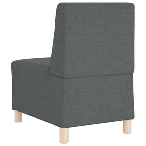 Divano componibile senza braccioli-Sofa Modulare-Divanetto grigio scuro 55 cm in tessuto