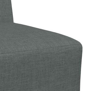 Divano componibile senza braccioli-Sofa Modulare-Divanetto grigio scuro 55 cm in tessuto