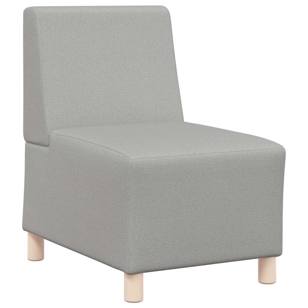 Divano componibile senza braccioli-Sofa Modulare-Divanetto grigio nuvola 55 cm in tessuto