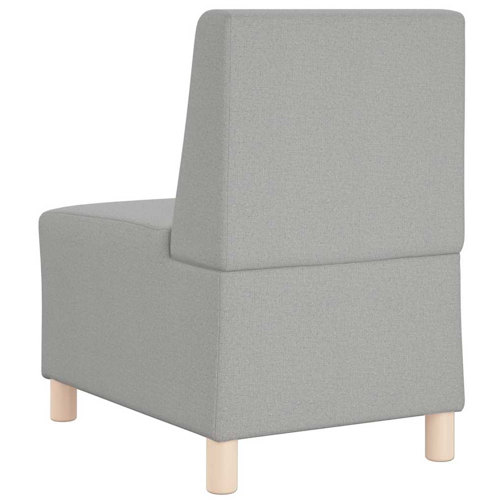 Divano componibile senza braccioli-Sofa Modulare-Divanetto grigio nuvola 55 cm in tessuto