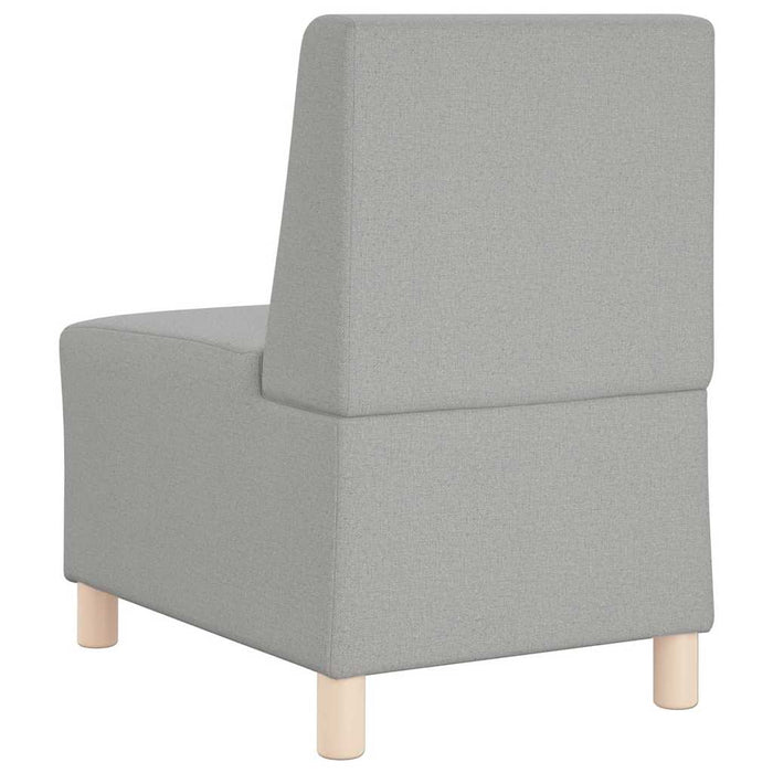 Divano componibile senza braccioli-Sofa Modulare-Divanetto grigio nuvola 55 cm in tessuto