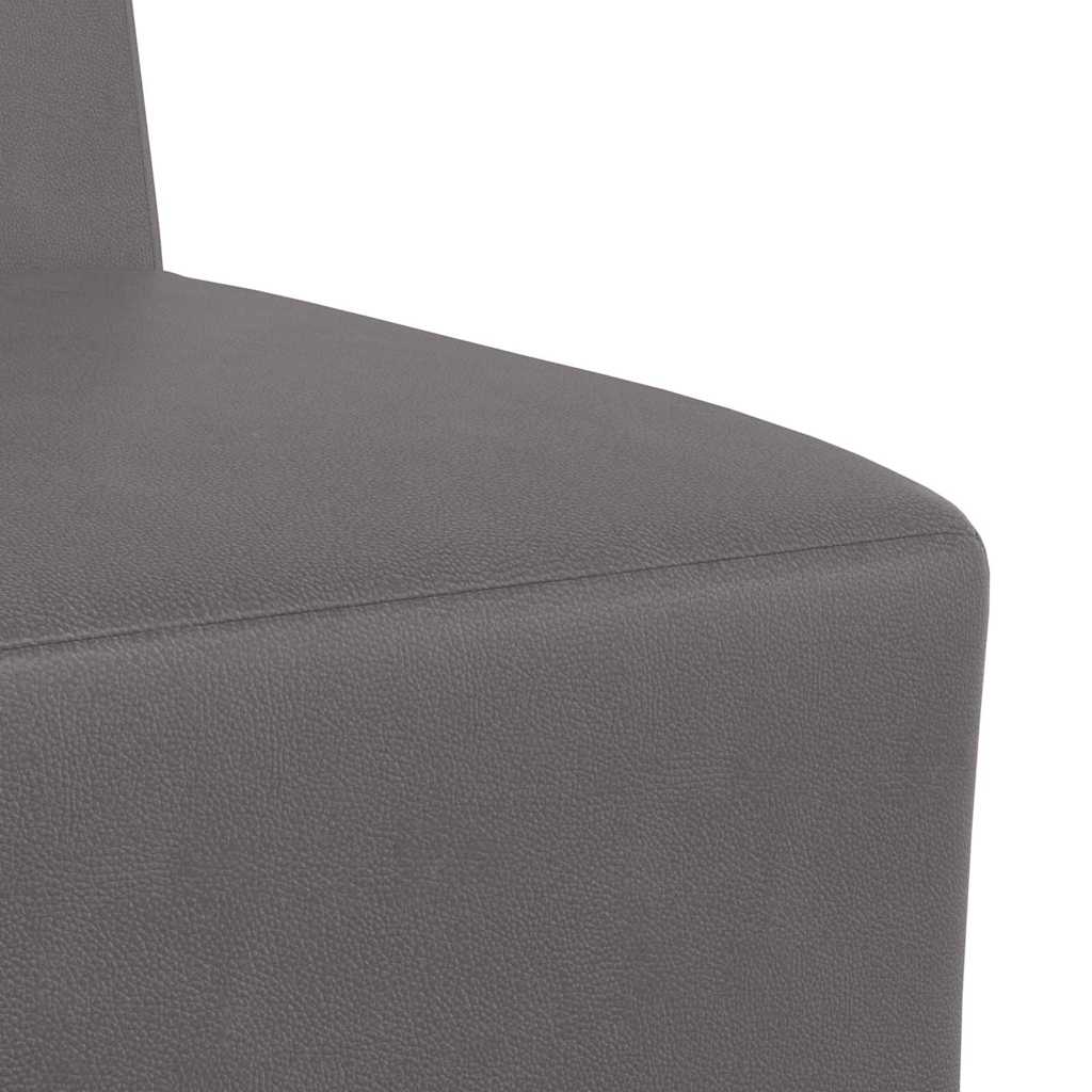 vidaXL Divano Sedia senza Braccioli Grigia 55 cm in Similpelle