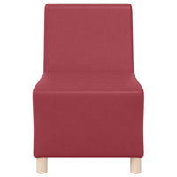 vidaXL Divano Sedia senza Braccioli Rosso Vino 55 cm in Similpelle