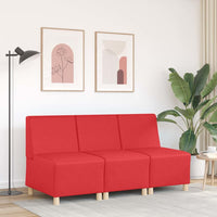 vidaXL Divano Sedia senza Braccioli Rosso 55 cm in Similpelle