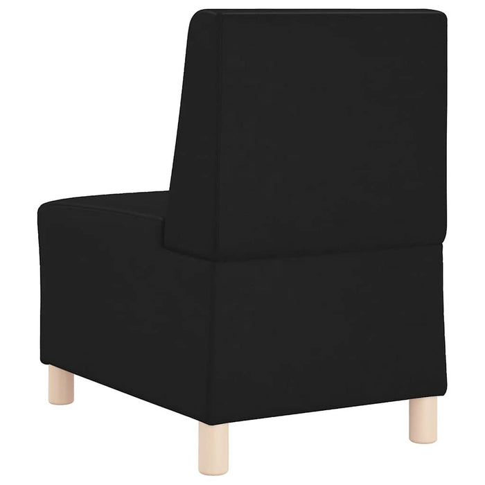 Divano Modulare Senza Braccioli-Sofa Modulare-Divanetto  Nero 55 x 74 x 82 cm 934009