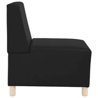 Divano Modulare Senza Braccioli-Sofa Modulare-Divanetto  Nero 55 x 74 x 82 cm 934009