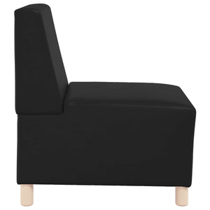 Divano Modulare Senza Braccioli-Sofa Modulare-Divanetto  Nero 55 x 74 x 82 cm 934009