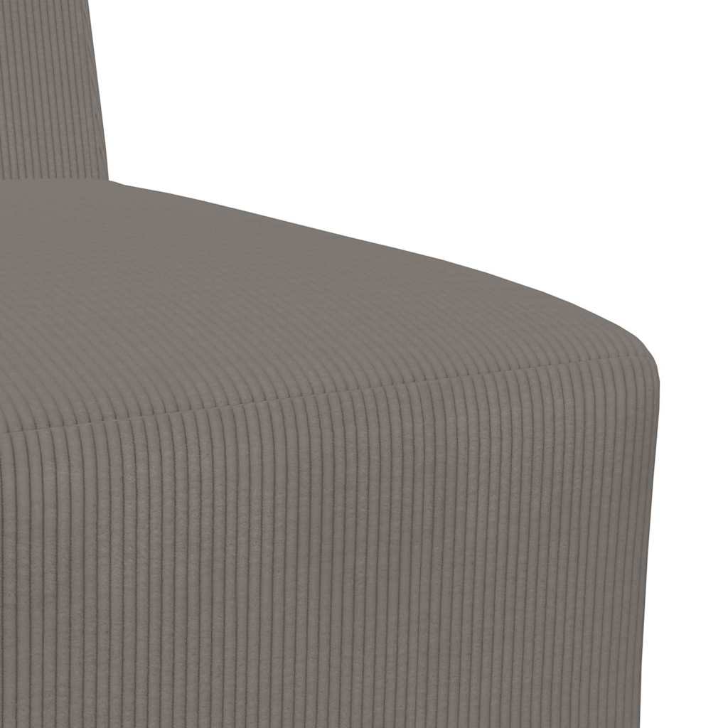 Divano Modulare Senza Braccioli-Sofa Modulare-Divanetto  Grigio chiaro