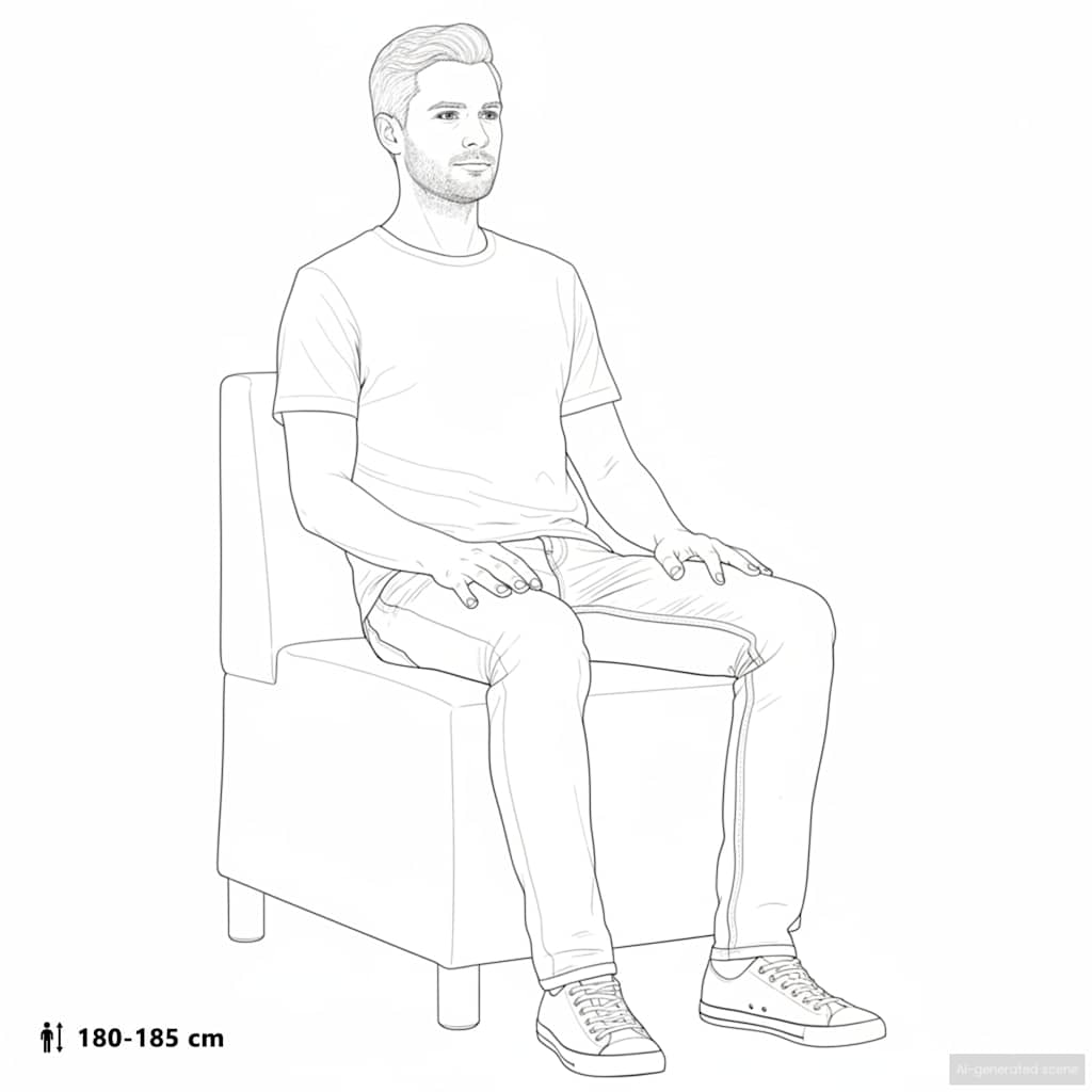 Divano componibile senza braccioli grigio scuro 55 cm in similpelle scamosciata 4108510