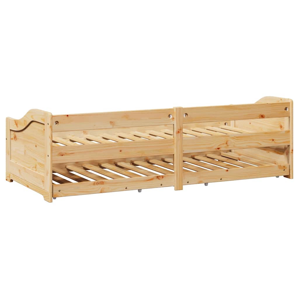 vidaXL Lettino con Rotelle senza Materasso IRUN 90x200 cm