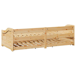 vidaXL Lettino con Rotelle senza Materasso IRUN 90x200 cm