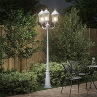 Luce da Giardino Bianco 235 cm Alluminio 42000334