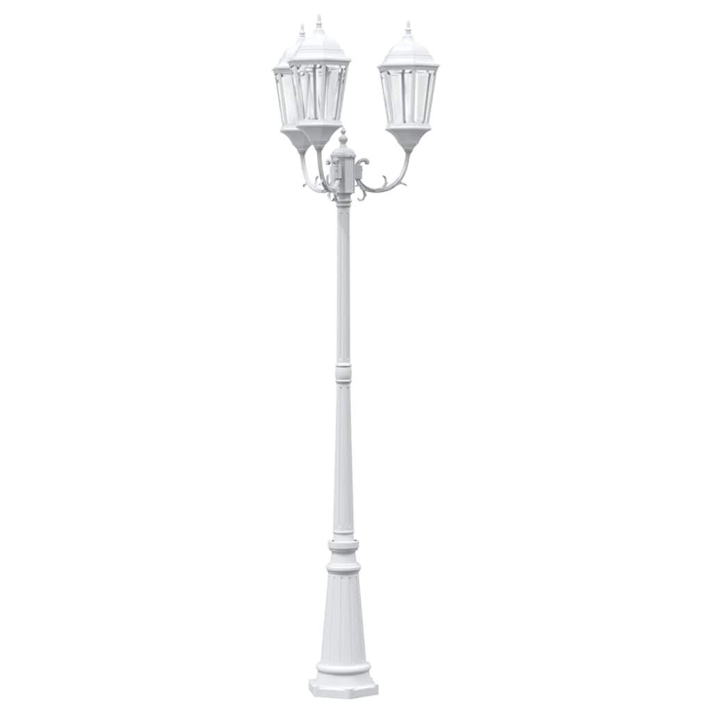 Luce da Giardino Bianco 235 cm Alluminio 42000334