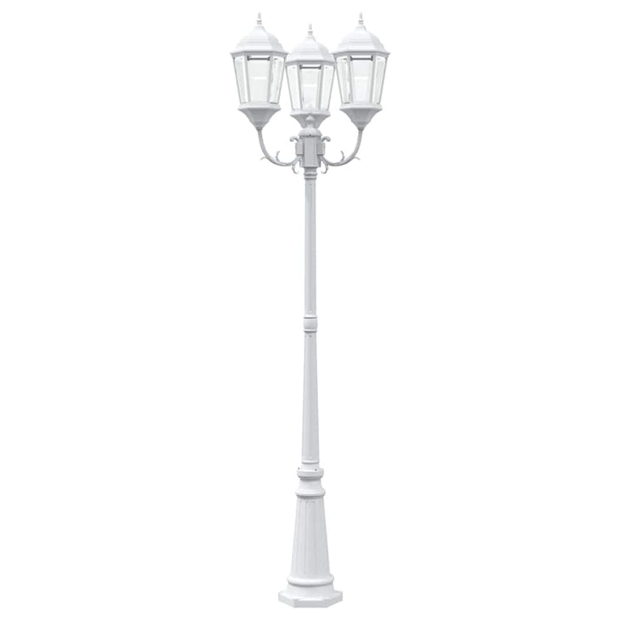 Luce da Giardino Bianco 235 cm Alluminio 42000334