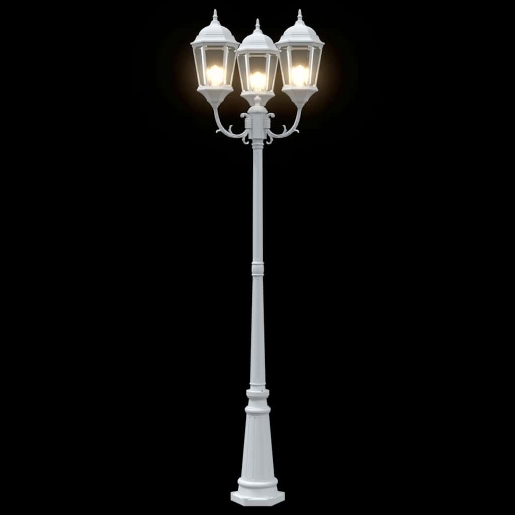 Luce da Giardino Bianco 235 cm Alluminio 42000334