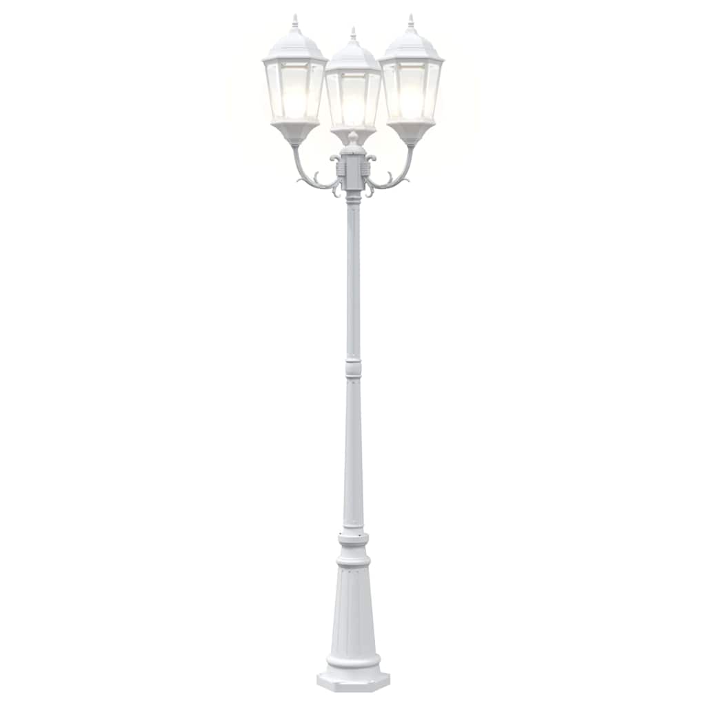 Luce da Giardino Bianco 235 cm Alluminio 42000334