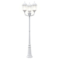 Luce da Giardino Bianco 235 cm Alluminio 42000334