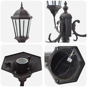 Luce da Giardino Bronzo 235 cm Alluminio 42000335