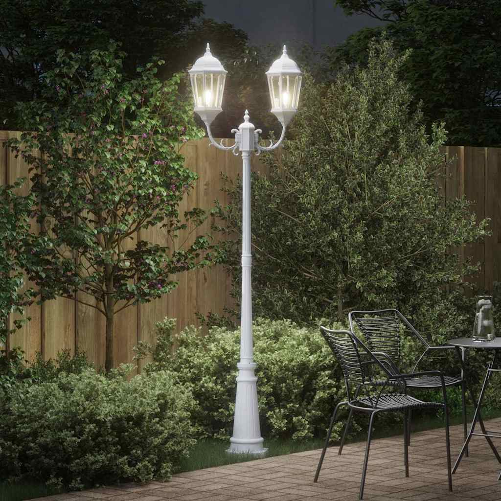 Luce da Giardino Bianco 235 cm Alluminio 42000337