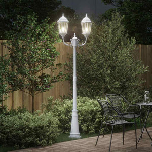 Luce da Giardino Bianco 235 cm Alluminio 42000337