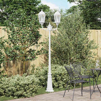 Luce da Giardino Bianco 235 cm Alluminio 42000337