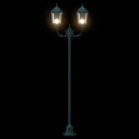 Posto Luce da Giardino Verde Scuro Alluminio e Vetro 42000342