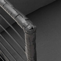 Sedie da Giardino con Cuscini 2 pz Nere in Polyrattan 3328656