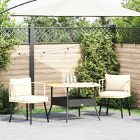 Sedie da Giardino 2pz con Cuscini Naturale in Polyrattan 3328657