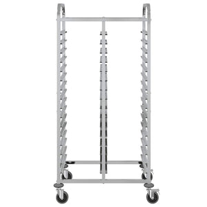 vidaXL Carrello Portateglie con 32 GN Contenitori 75x55x162,5 cm