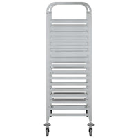 vidaXL Carrello Portateglie con 32 GN Contenitori 75x55x162,5 cm