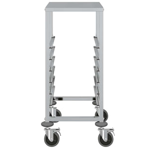 vidaXL Carrello Portateglie con 6 GN Contenitori 39x55x87 cm