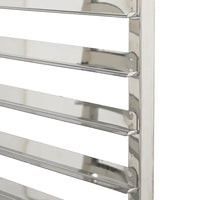 vidaXL Carrello Portateglie con 6 GN Contenitori 39x55x87 cm