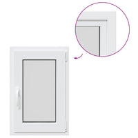 vidaXL Finestra da cantina "RISOR" 50x75 cm anta ribalta DIN destra bianca