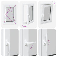 vidaXL Finestra da cantina "RISOR" 50x75 cm anta ribalta DIN destra bianca